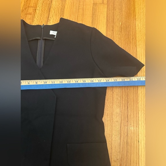 Sandro Reinelle Short-sleeved Cut Asymmetric Wrap Dress Size 3 @ - Picture 9 of 13